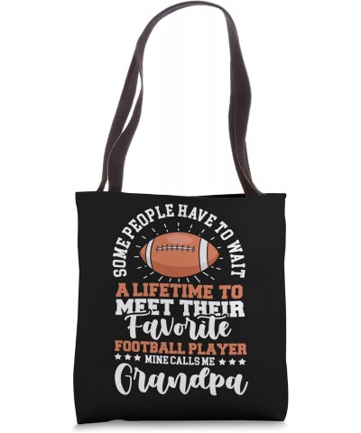 Football Grandpa Grandfather of a Football Player Tote Bag $11.65 Totes