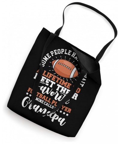 Football Grandpa Grandfather of a Football Player Tote Bag $11.65 Totes