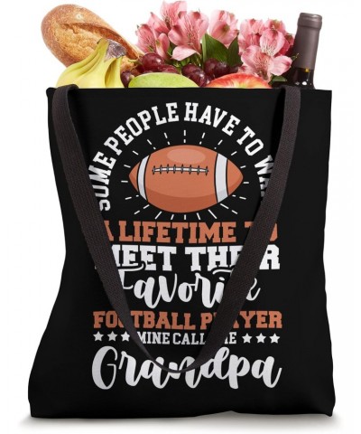 Football Grandpa Grandfather of a Football Player Tote Bag $11.65 Totes