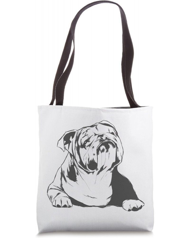 English Bulldog Lover Mom Dad British Dog Tote Bag $13.33 Totes