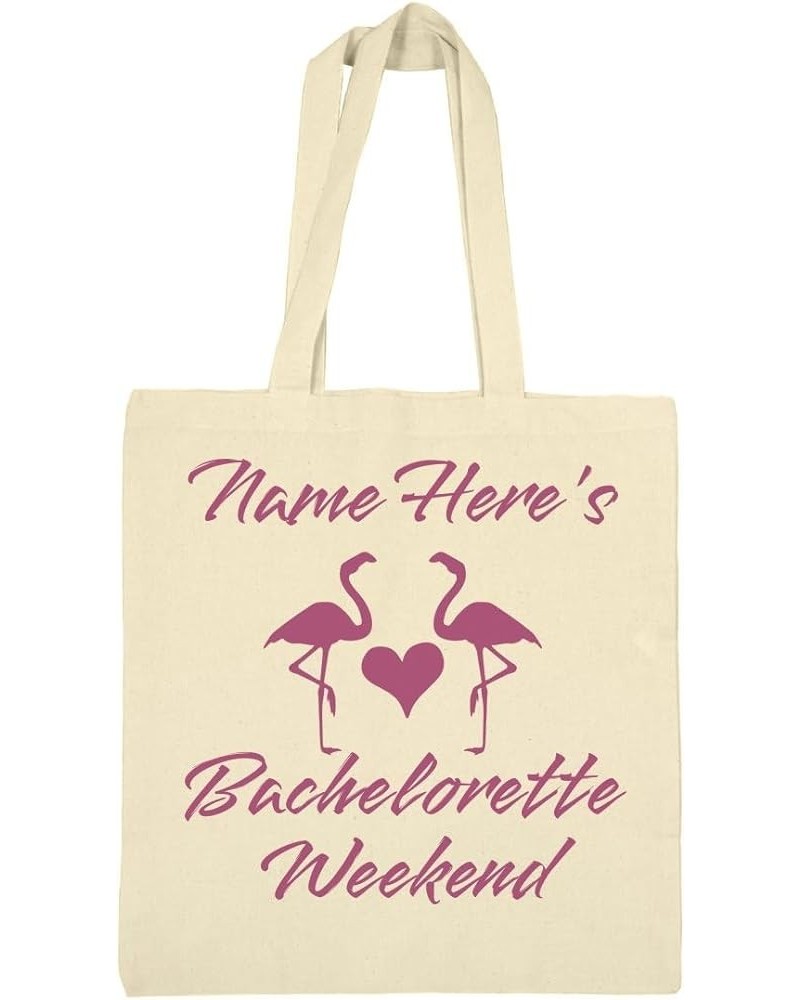 Personalized Bachelorette Weekend Beach Bag: Canvas Bargain Tote Bag Natural $14.07 Totes