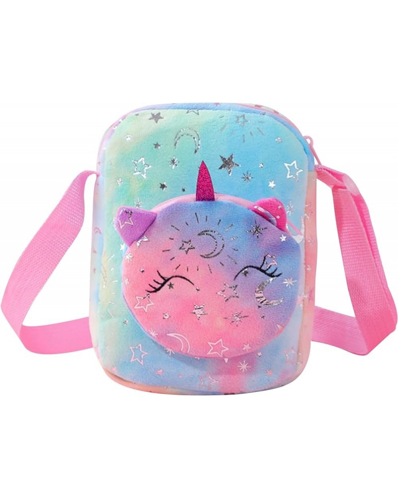 Cute Cell Phone Crossbody Purse Fuzzy Smartphone Pouch Wallets Tie Dye Shoulder Bag for Women Girls Blue-pink $8.11 Crossbody...