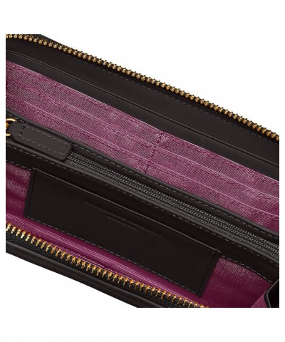 Women's Long Wallet with Zipper black (black 19-3911tcx) $44.82 Wallets