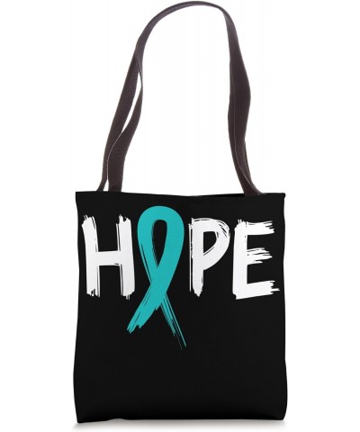 Sexual Assault Awareness Hope Teal Ribbon Tote Bag $9.60 Totes