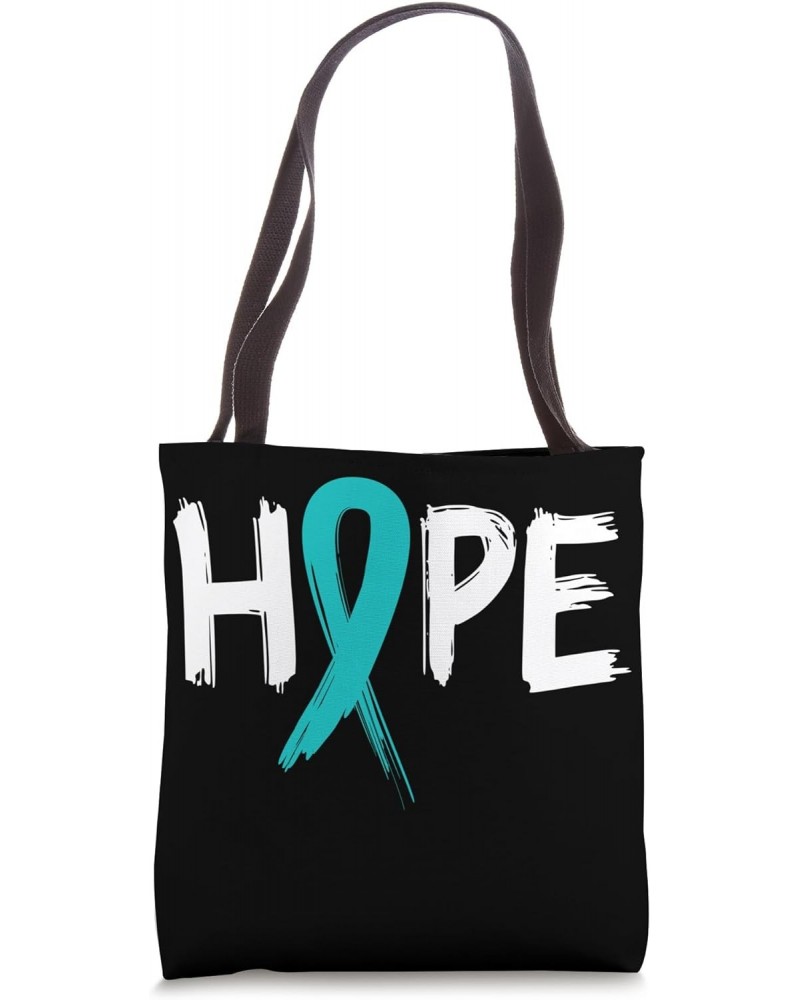 Sexual Assault Awareness Hope Teal Ribbon Tote Bag $9.60 Totes