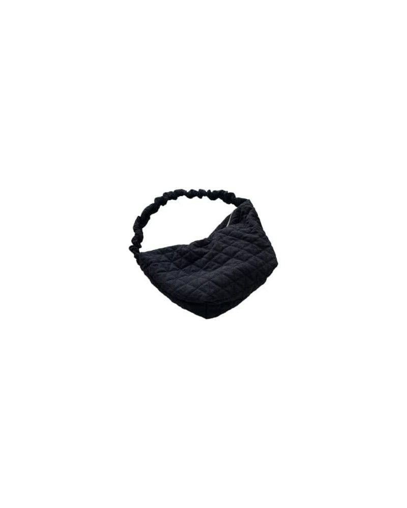 Women Puffer Hobo Bag Quilted Crossbody Bag Shoulder Bag Casual Handbag Daily Bag Black $14.30 Totes