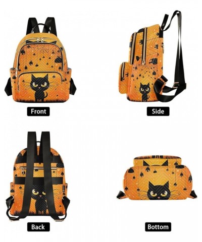 Golden Shadow Dragon Quilted Backpacks Ladies Backpack Purses Anti Theft Backpack Halloween Cat Web Small $18.54 Backpacks