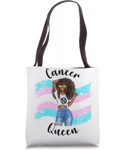 Transgender Cancer Queen Black Womens Girls Zodiac Cute Tote Bag $17.64 Totes