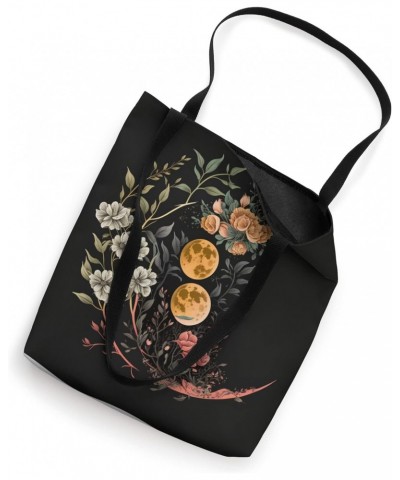 Floral Moon Phase flower crescent moon cool eclipse moon Tote Bag $13.07 Totes