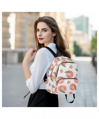 Peaches Fruit Backpack Purse for Women Anti-theft Small Fashion Travel Backpack Sports Hiking Ladies Daypack,M Medium $19.24 ...