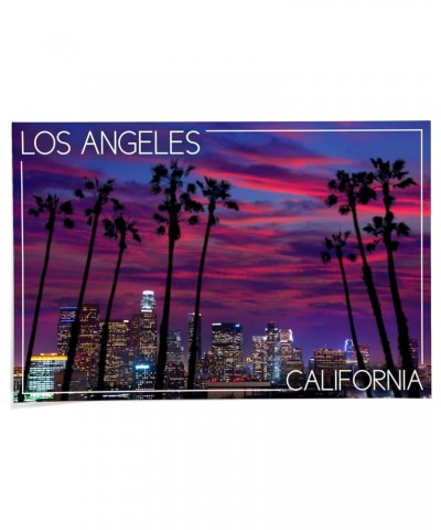 24x36 Inch Giclee Print, Los Angeles, California, Skyline After Sunset $21.00 Totes