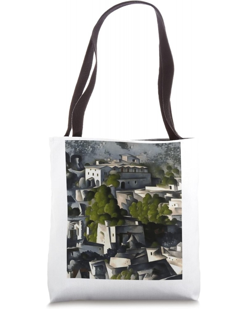 Kayakoy Fethiye The Ghost Village Abstract Art Tote Bag $13.86 Totes