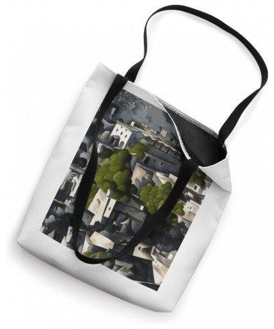 Kayakoy Fethiye The Ghost Village Abstract Art Tote Bag $13.86 Totes