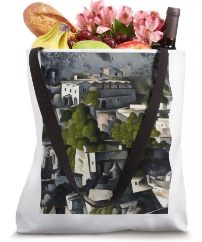 Kayakoy Fethiye The Ghost Village Abstract Art Tote Bag $13.86 Totes