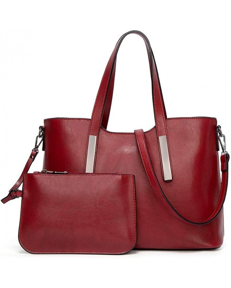 Satchel Purses and Handbags for Women Shoulder Tote Bags Wallets (red) Red $39.29 Totes