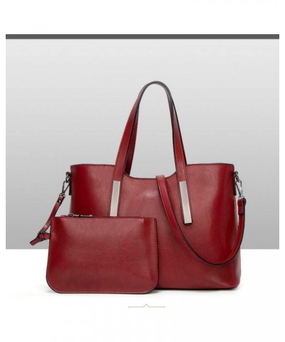 Satchel Purses and Handbags for Women Shoulder Tote Bags Wallets (red) Red $39.29 Totes