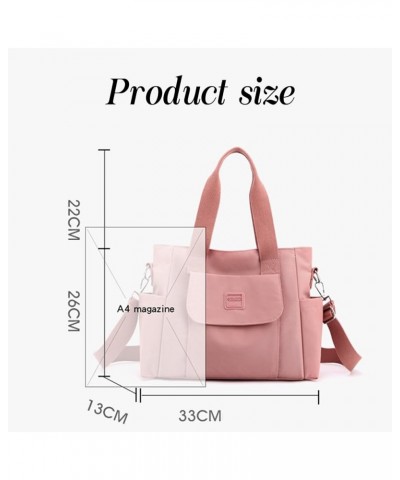 Crossbody Purses for Women Multi Pockets Nylon Tote Bag Shoulder Handbag Hobo Bag Cross Body Top Handle Satchel Light Gray $1...