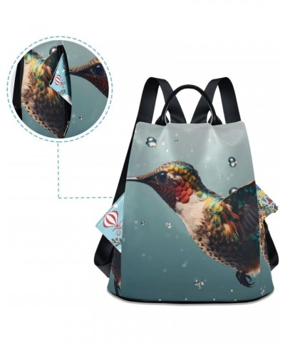 Women Backpack for Travel Work - Hummingbird Waterdrop, Anti Theft Casual Daypack Shoulder Bag Purse 15 inches $16.81 Backpacks