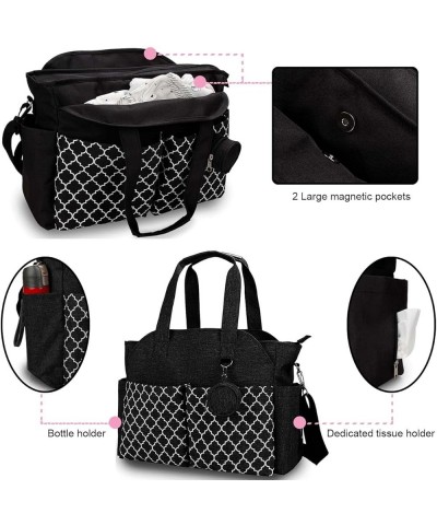 Women Lightweight Nylon Tote Bag Multiple Pockets Top Handle Handbag Ladies Purse Work Totes Travel Crossbody Shoulder Bag Z3...