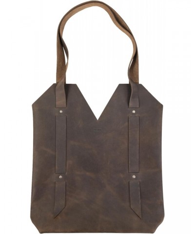 Hide & Drink, Riveted Tote Bag for Women with Shoulder Straps, Handmade from Full Grain Leather - Bourbon Brown $20.09 Totes