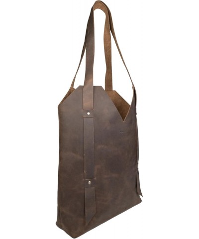 Hide & Drink, Riveted Tote Bag for Women with Shoulder Straps, Handmade from Full Grain Leather - Bourbon Brown $20.09 Totes