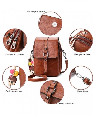 Small Crossbody Bags for Women Vintage Cell Phone Purse Mini Satchel Bag Red $33.97 Totes