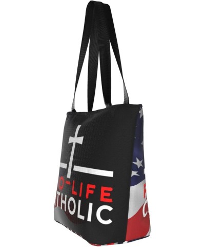 Conservative Pro Life Catholic Fashion Shoulder Bag Large Capacity For Man Or Woman $19.12 Totes