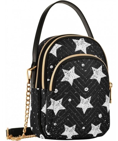 Black Stars Crossbody Bags for Women Crossbody Purse Bag Mini Messenger Shoulder Bag with Chain Strap for Women Gifts $10.66 ...