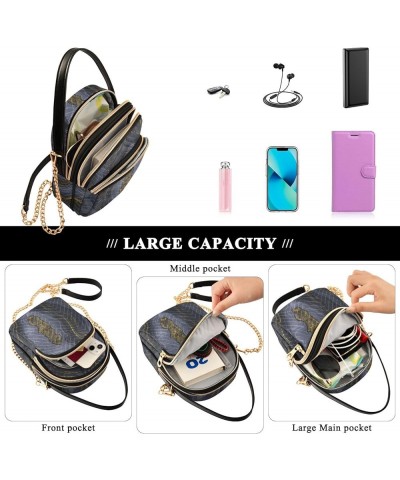 White Marble Women's Crossbody Bag Three Zipper Design Handbag Shoulder Bag Wallet Color084 $13.77 Shoulder Bags