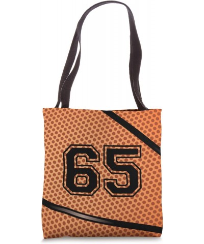 Basketball Jersey Number 65 Sixty Five No 65 Game Play Tote Bag $8.96 Totes