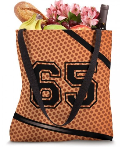 Basketball Jersey Number 65 Sixty Five No 65 Game Play Tote Bag $8.96 Totes