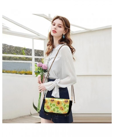 White Daisy Women's Crossbody Handbags, PU Leather Flap Crossbody Bags, Women's Shoulder Handbag Purse Style06 $21.99 Crossbo...