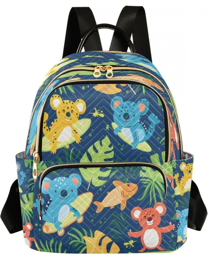 Tropical Beach Fish Women Backpack Purse Travel Daypack Shoulder Bag $17.84 Backpacks