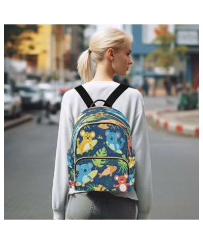 Tropical Beach Fish Women Backpack Purse Travel Daypack Shoulder Bag $17.84 Backpacks