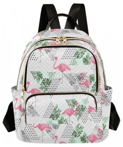 Palm Leaves Flamingos Backpack Purse for Women Small Mini Women's Fashion Backpack Hiking Sports Ladies Daypack,S Small $17.3...