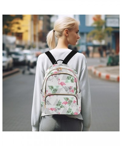 Palm Leaves Flamingos Backpack Purse for Women Small Mini Women's Fashion Backpack Hiking Sports Ladies Daypack,S Small $17.3...