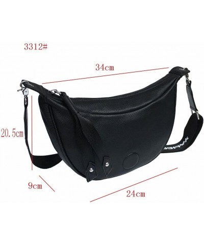 Casual Cross-body Bags Black Leather Design Shoulder Bag Purses Women's Shoulder Bags Top Handle Satchel Handbags $37.09 Satc...