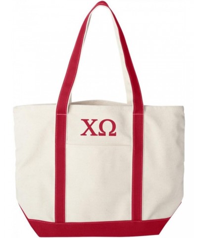 Chi Omega Large Canvas Tote Bag $30.74 Totes