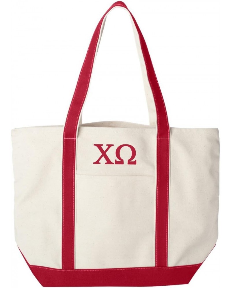 Chi Omega Large Canvas Tote Bag $30.74 Totes