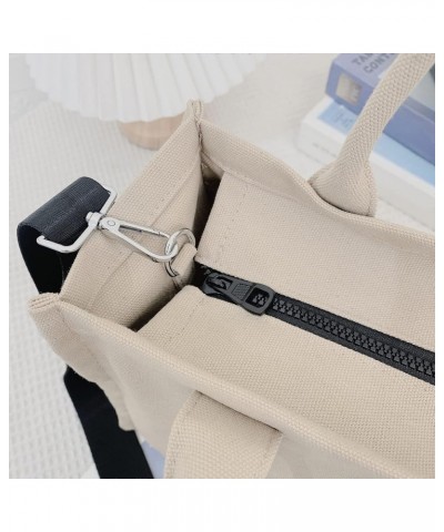 Denim Tote Bags for Women Handbag Tote Purse with Zipper Denim Crossbody Bag for Office Travel… Canvas-beige $14.62 Totes