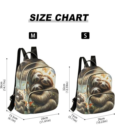 Chinese New Year Dragon Dance Polyester Backpack Quilted Backpack Purse for Women Sloths Hug Together Butterflies Small $17.4...