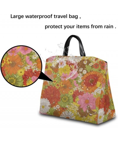 Farm Style Sunflower Large Tote Bag for Women Travel Should Bag Big Oversized Totes Waterproof Crossbody Tote Bag with Adjust...