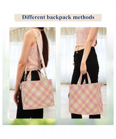 Background with Fabric Texture Corduroy Tote Versatile Shoulder Bag for Women Zipper Magnetic Clasp，S $15.92 Totes