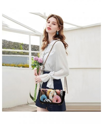 Crossbody Bags for Women Trendy Women's Black Shoulder Bag Small PU Leather Flap Cross Body Bag Handbags Pattern10 $17.62 Cro...