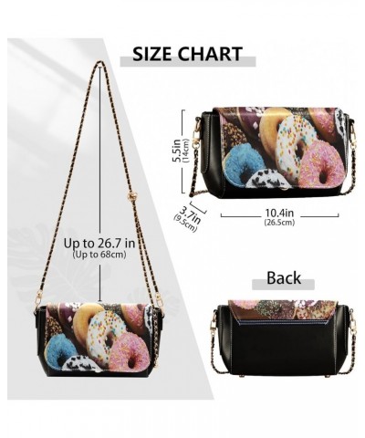 Crossbody Bags for Women Trendy Women's Black Shoulder Bag Small PU Leather Flap Cross Body Bag Handbags Pattern10 $17.62 Cro...