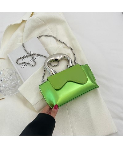 Women's Mini Shoulder Bag Crossbody Backpack Chain Fashion Shiny Purse Cellphone Purse Handbag Green $19.97 Backpacks