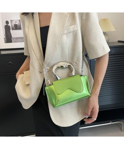 Women's Mini Shoulder Bag Crossbody Backpack Chain Fashion Shiny Purse Cellphone Purse Handbag Green $19.97 Backpacks