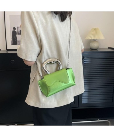 Women's Mini Shoulder Bag Crossbody Backpack Chain Fashion Shiny Purse Cellphone Purse Handbag Green $19.97 Backpacks