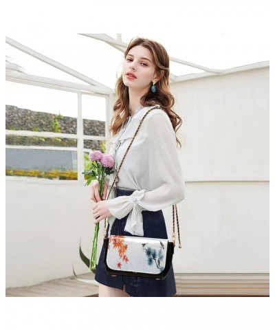 Crossbody Bags for Women Trendy Women's Black Shoulder Bag Small PU Leather Flap Cross Body Bag Handbags Pattern23 $19.67 Cro...