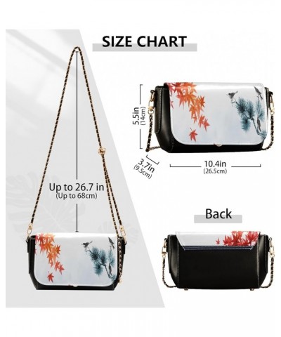 Crossbody Bags for Women Trendy Women's Black Shoulder Bag Small PU Leather Flap Cross Body Bag Handbags Pattern23 $19.67 Cro...